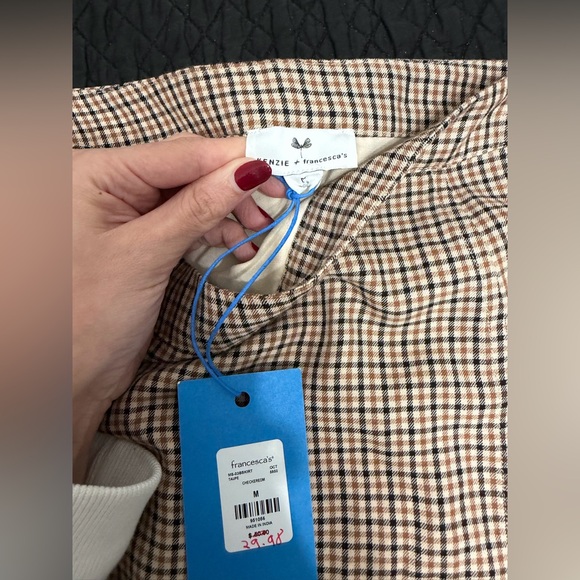 Francesca’s collection houndstooth pencil skirt size medium NWT - Picture 5 of 8